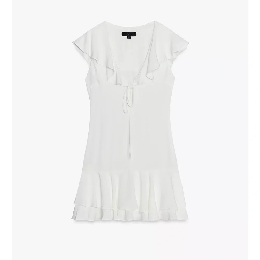 Zara Ruffle Tiered Short Dress - Picture 5 of 7